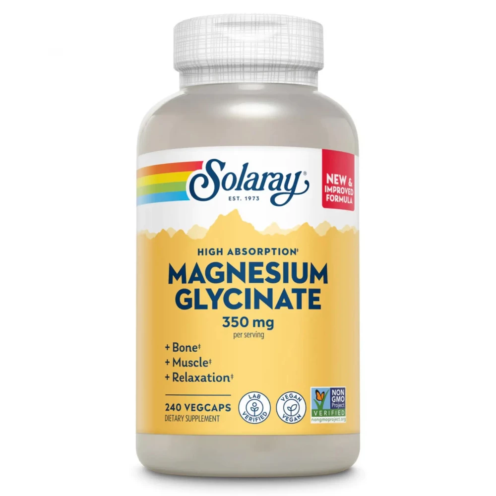 Магній гліцинат Solaray Magnesium Glycinate 350mg - 240 vcaps