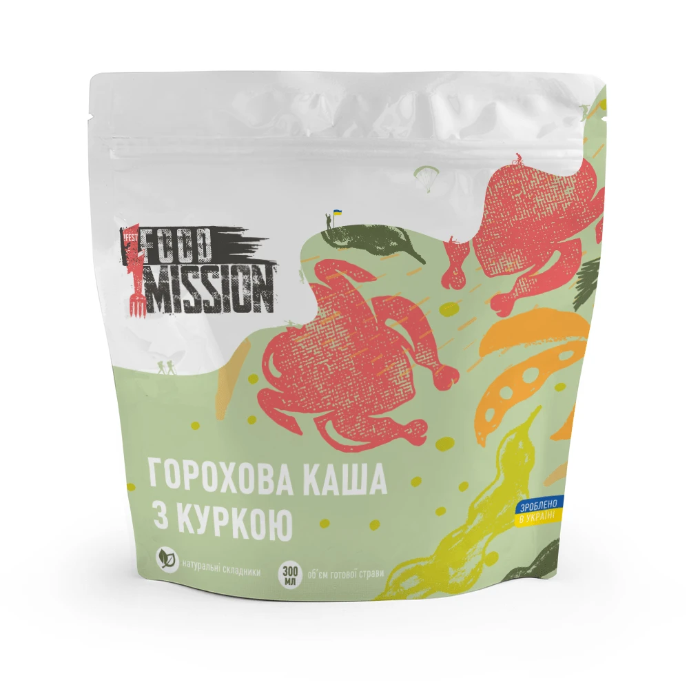 Каша горохова Food Mission з куркою