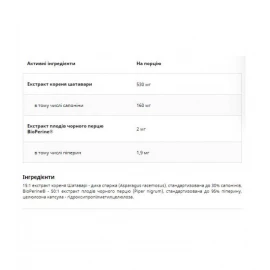 Адаптоген UNS Vitamins Shatavari - 60 veg caps