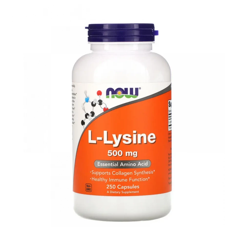 Амінокислота Now Foods Lysine 500mg - 250 vcaps
