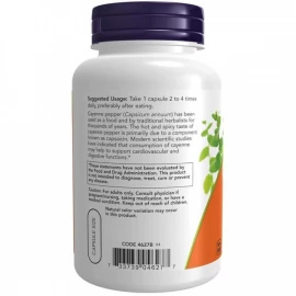 Кайєнський перець Now Foods Cayenne 500mg - 250 vcaps