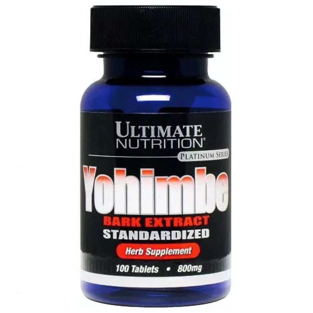 Екстракт кори Йохімбе Ultimate Nutrition Yohimbe Bark Extract 800mg - 100 tabs