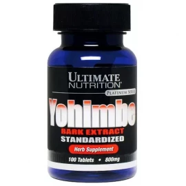 Екстракт кори Йохімбе Ultimate Nutrition Yohimbe Bark Extract 800mg - 100 tabs