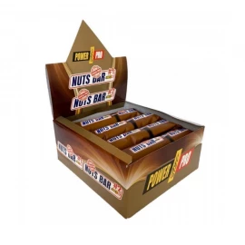 Батончики протеиновый Power Pro Protein Bar - 20x70 Nuts bar 100% sugar free