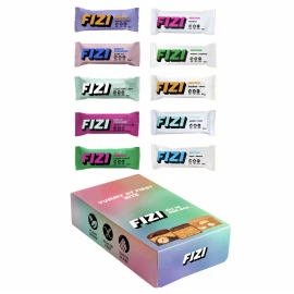 Батончики шоколадные и протеиновые FIZI All In One Box - 10x45g