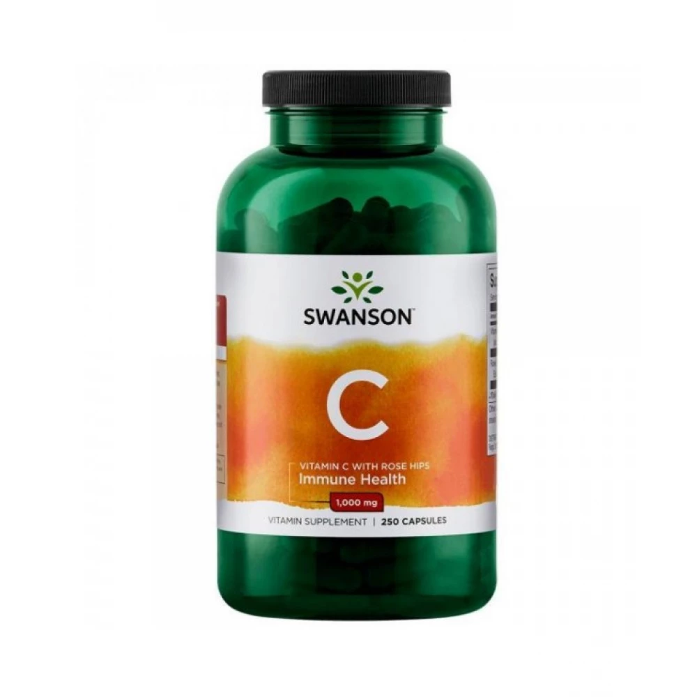 Вітамін C Swanson Vitamin C with Rose Hips 1000 mg - 250 caps
