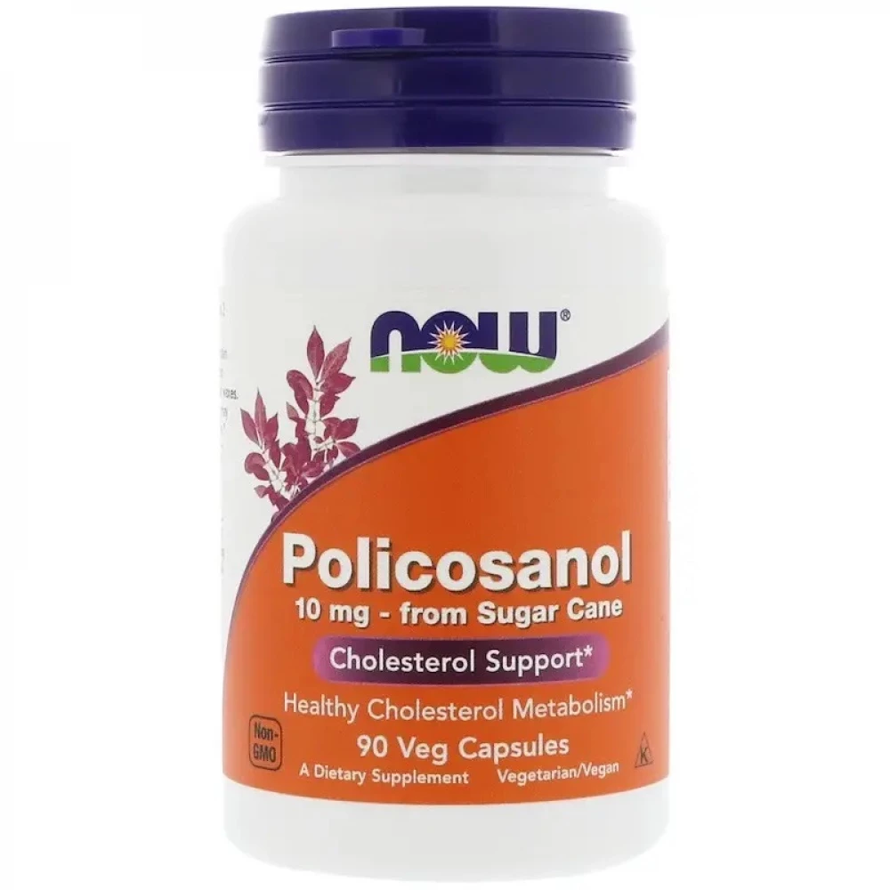 Полікозанол Now Foods Policosanol 10mg - 90 veg caps