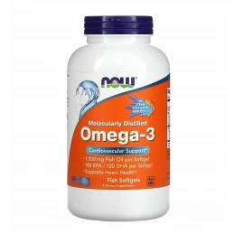 Вітаміни Now Foods Omega-3 Enteric - 180 sgels