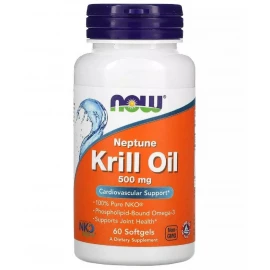Олія кріля Now Foods Krill Oil 500 mg - 60 sgels
