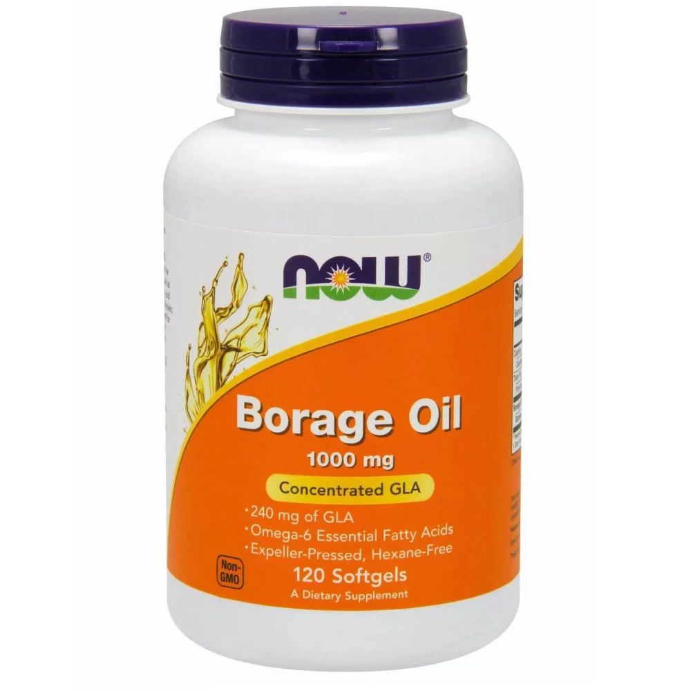 Масло огуречника Now Foods Borage Oil 1000 mg - 120 sgels