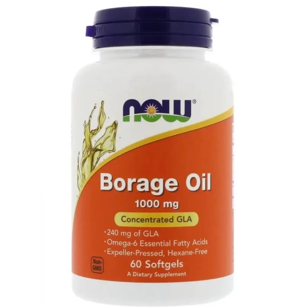 Олія огірника Now Foods Borage Oil 1000mg  - 60 sgels