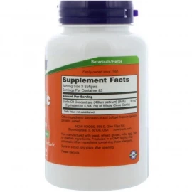 Олія часникова Now Foods Garlic Oil 1500 mg - 250 softgels