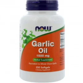 Олія часникова Now Foods Garlic Oil 1500 mg - 250 softgels