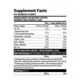Гейнер Extrifit G15 Anabolic Gainer - 3000g 