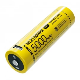 Аккумулятор литиевый Li-Ion 21700i Nitecore NL2150HPR 3.6V (5000mAh, USB Type-C), защищенный