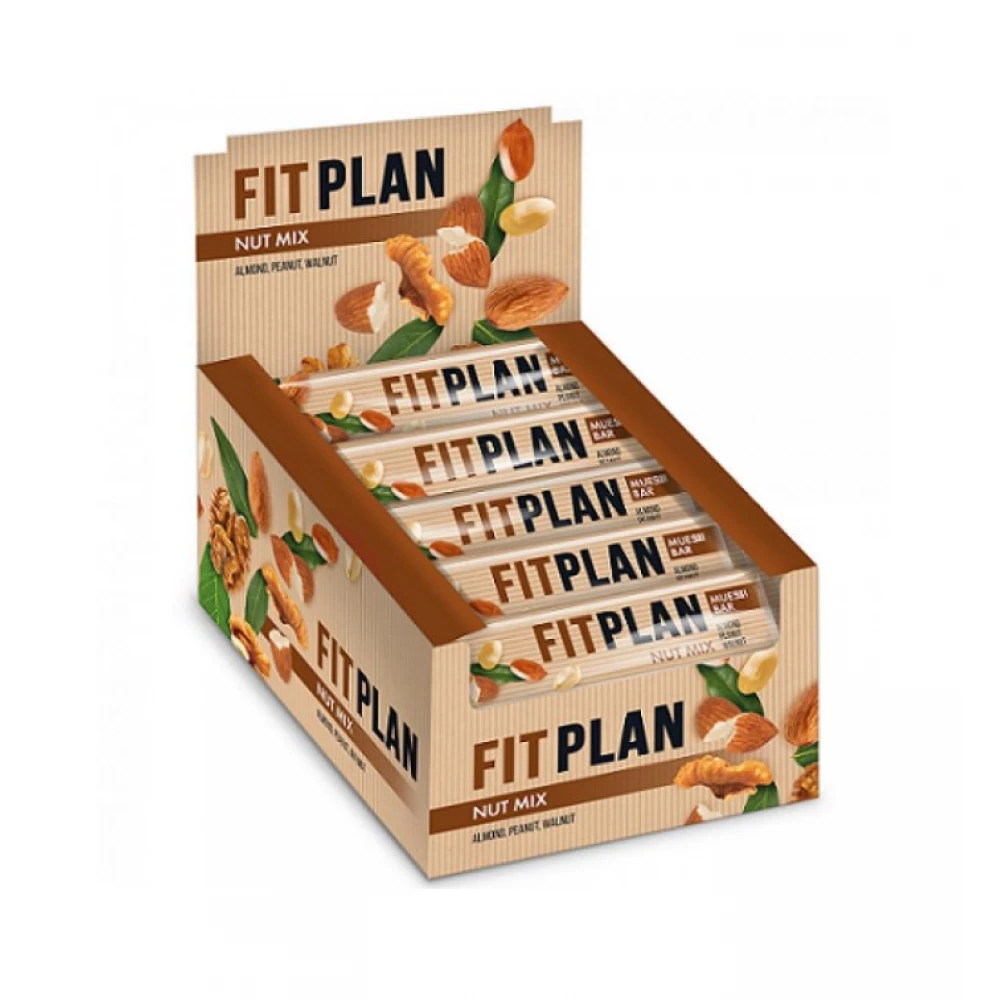Батончики VALE Fitness Plan Muesli Bar - 30x30g 
