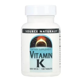 Вітамін K Source Naturals Vitamin K 500 mcg - 100 tabs