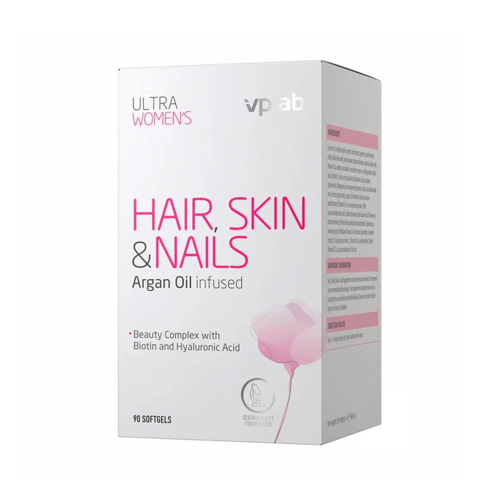 Комплекс для волосся, шкіри та нігтів VPLab Ultra Women's Hair, Skin & Nails - 90 softgels