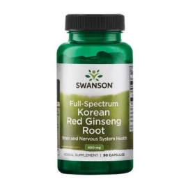 Корінь корейського червоного женьшеню Swanson Korean Red Ginseng Root 400 mg - 90 Caps