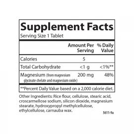 Магний глицинат Carlson Laboratories Chelated Magnesium Glycinate - 180 tabs