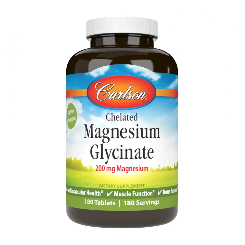 Магний глицинат Carlson Laboratories Chelated Magnesium Glycinate - 180 tabs