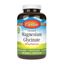Магній гліцинат Carlson Laboratories Chelated Magnesium Glycinate - 180 tabs