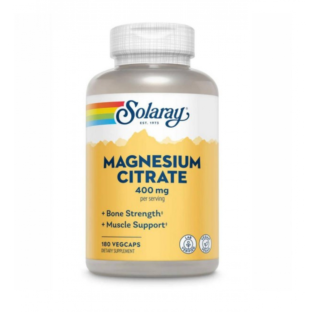 Купить магний цитрат Solaray Magnesium Citrate 400mg - 180 vcaps в ⛺ ...