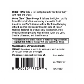 Омега-3 OmneDiem Clean Omega 3 - 120 Softgels