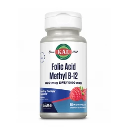 Фолиевая кислота KAL Folic Acid Methyl B-12 800mcg - 60 tabs