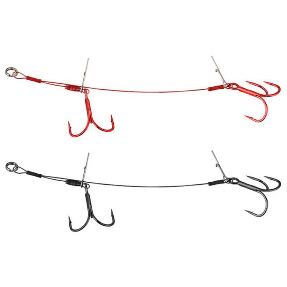 Оснастка Savage Gear Carbon49 Double Stinger #2/0 18cm 23kg (2 шт/уп.)