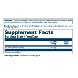 Екстракт ягід Вітексу Solaray Vitex Berry Extract 400mg - 100 vcaps