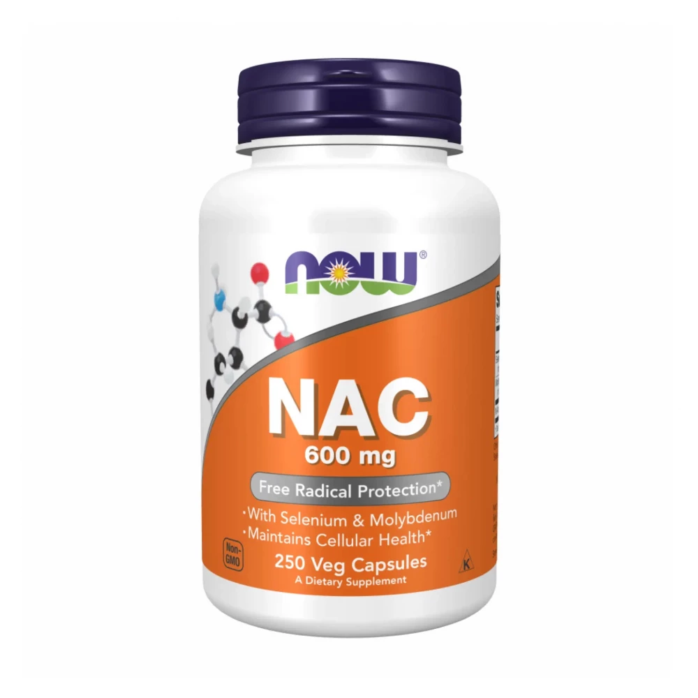 N-ацетилцистеин Now Foods Nac-Acetyl Cysteine 600mg - 250 vcaps