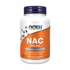 N-ацетилцистеин Now Foods Nac-Acetyl Cysteine 600mg - 250 vcaps