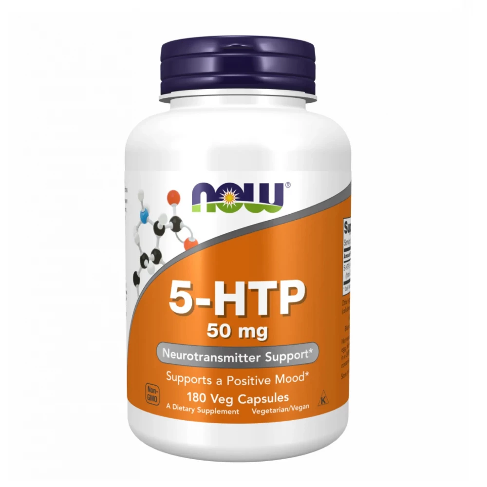 Амінокислоти Now Foods 5-HTP 50mg - 180 vcaps