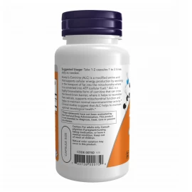 Ацетил-L-карнитин Now Foods Acetyl L-Carnitine 500mg - 200 vcaps