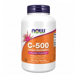 Витамин C и аскорбат кальция с биофлавоноидами Now Foods C-500 Ascorbate - 250 vcaps