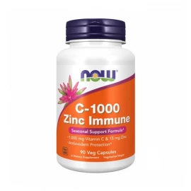 Витамин C и Цинк Now Foods C-1000 Zinc Immune - 90 vcaps