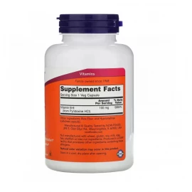 Вітаміни Now Foods B-6 100mg - 250 vcaps