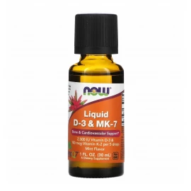 Вітаміни Now Foods Liquid Vit D-3 & MK-7 - 30ml