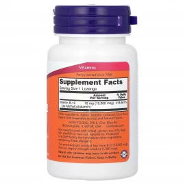 Витамины Now Foods Methyl B-12 10000mcg - 60 lozenges