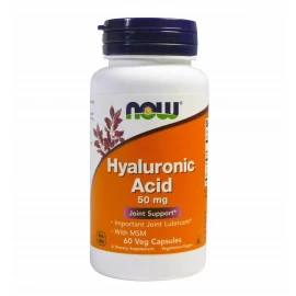 Гиалуроновая кислота Now Foods Hyaluronic Acid 50 mg - 60vcaps