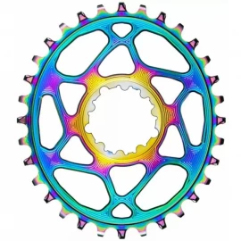 Звезда шатунов Absolute Black Sram Oval Boost (34T, Rainbow)