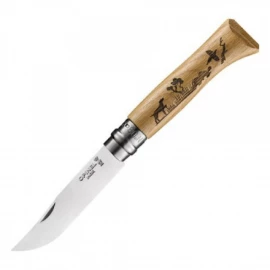 Ніж Opinel 8 VRI "собака", дуб