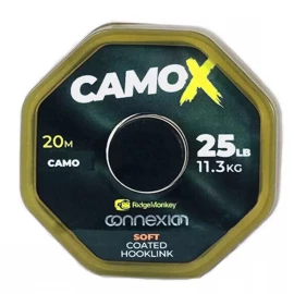 Поводковый материал RidgeMonkey Connexion CamoX Soft Coated Hooklink 20m 25lb/11.3kg