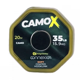 Поводковый материал RidgeMonkey Connexion CamoX Stiff Coated Hooklink 20m 35lb/15.9kg