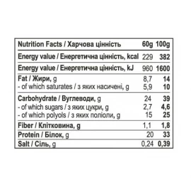 Батончики протеиновые Progress Nutrition Protein Bar - 12x60g