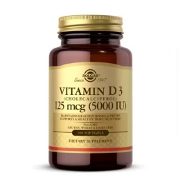 Вітамини Solgar Vitamin D3 Cholecalciferol 125 mcg 5000 IU - 100 softgels