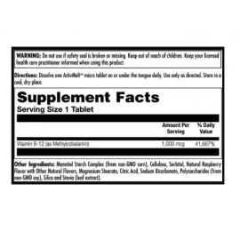Вітаміни KAL B12 Methylcobalamin 1000mcg - 60 tabs 