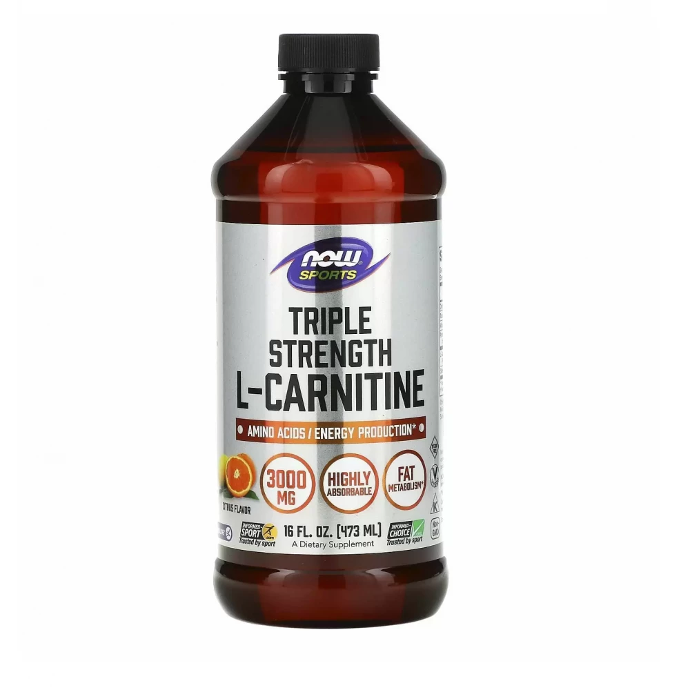 Жиросжигатель Now Foods Carnitine Liquid 3000mg - 16 oz