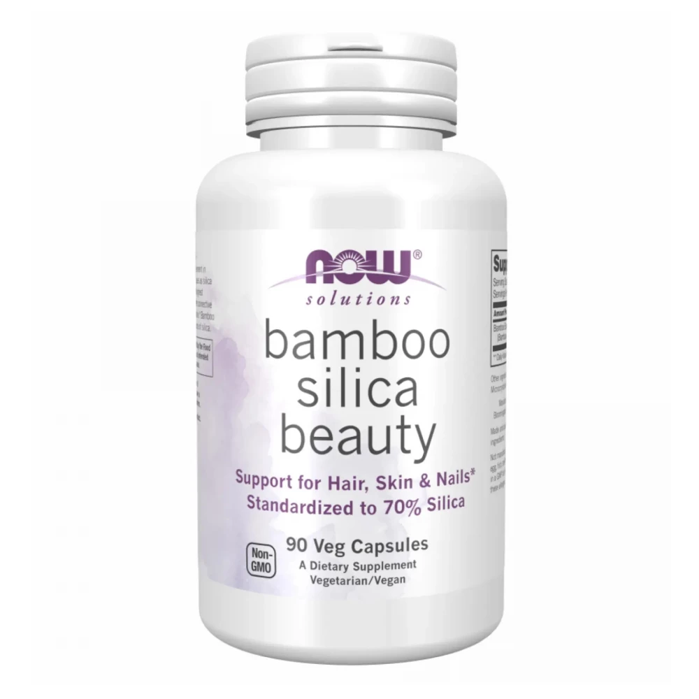 Диоксид Кремния из Бамбука Now Foods Bamboo Silica Beauty - 90 vcaps